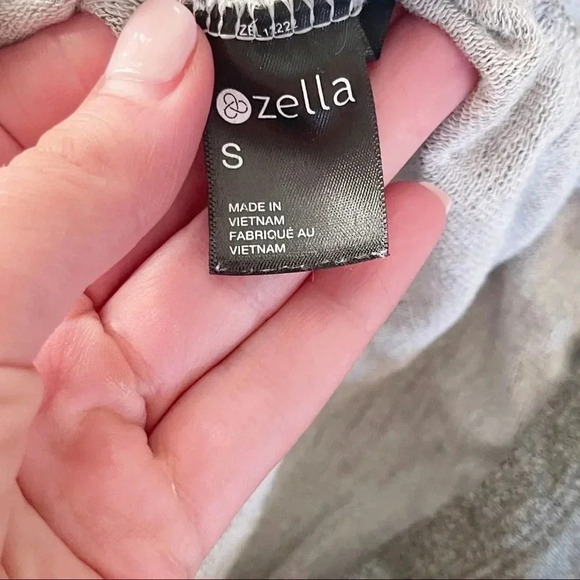 Zella gray ruched tie dress size small - Picture 8 of 13